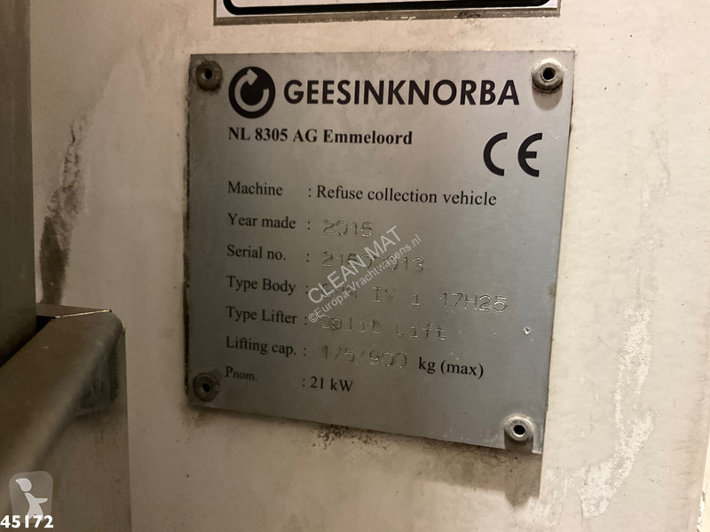 Silniční stroje DAF FAG  290 Euro 6 Geesink 17m³
