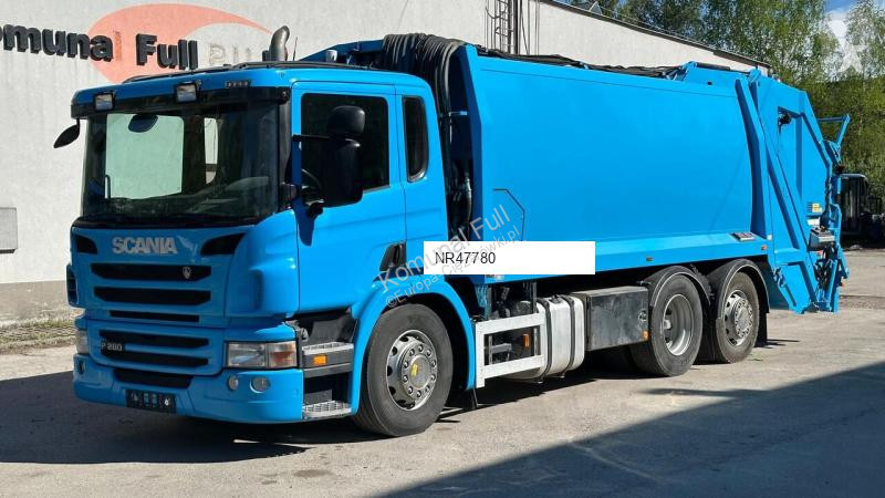 Engin de voirie Scania P280 2 chamber garbage...