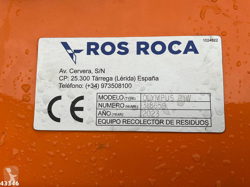 Silniční stroje Mercedes 2533 Terberg RosRoca 21m³