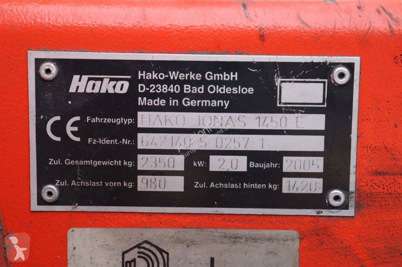Silniční stroje Hako 1450E