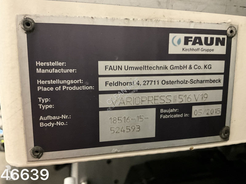 Vehículo de limpieza viaria DAF FAG  290 Euro 6...