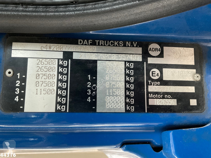 Vägmaskiner DAF FAG CF 250 Zoeller 21m³