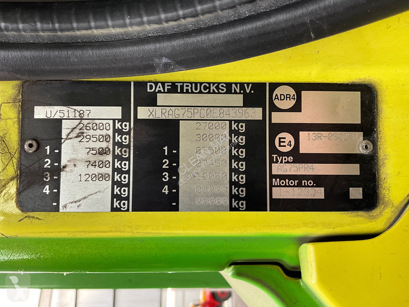 Vägmaskiner DAF FAG CF 310 Haller 21m³