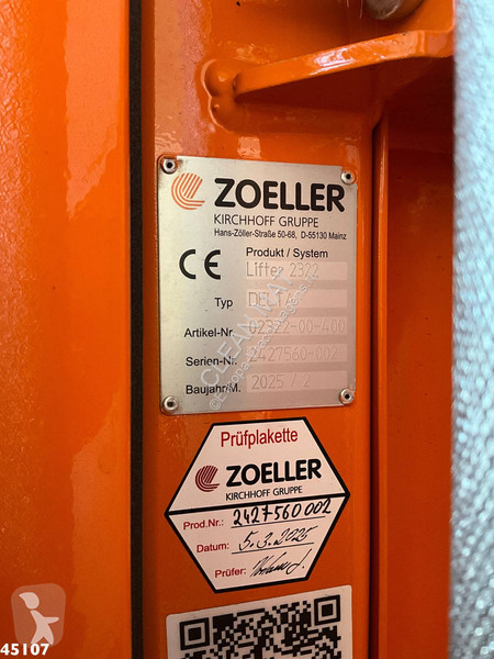 Silniční stroje Mercedes 2533 Euro 6 Zoeller 22m³