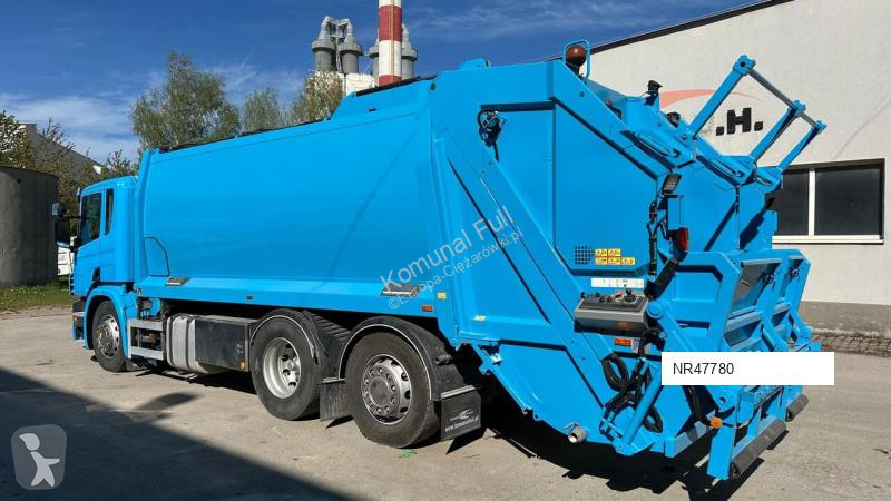 Engin de voirie Scania P280 2 chamber garbage...