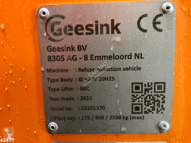 Vägmaskiner DAF G XD 340 Geesink GPM IV 20m³ GEC