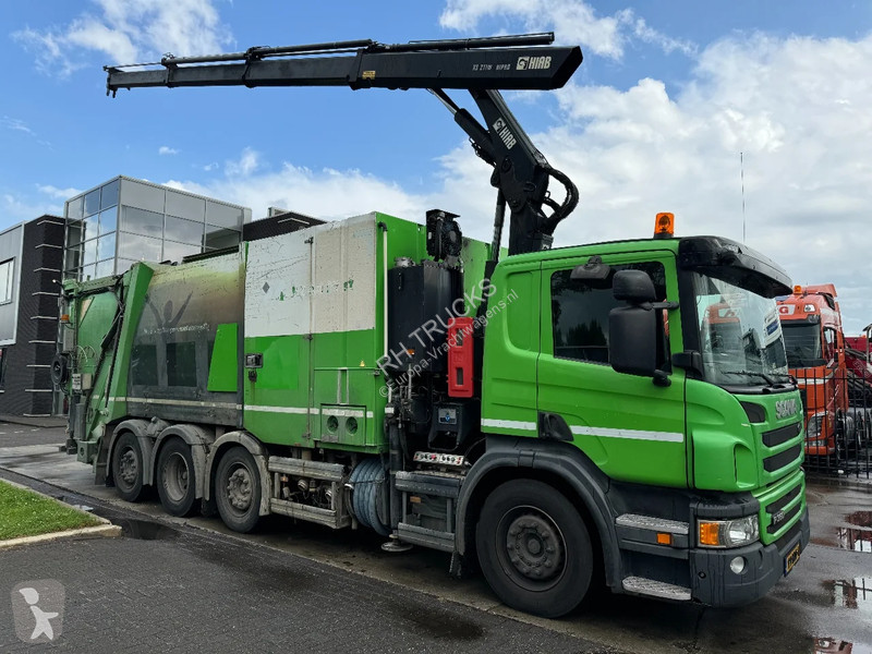 Vägmaskiner Scania P360 8X2 - HIAB 211BW-3 +...