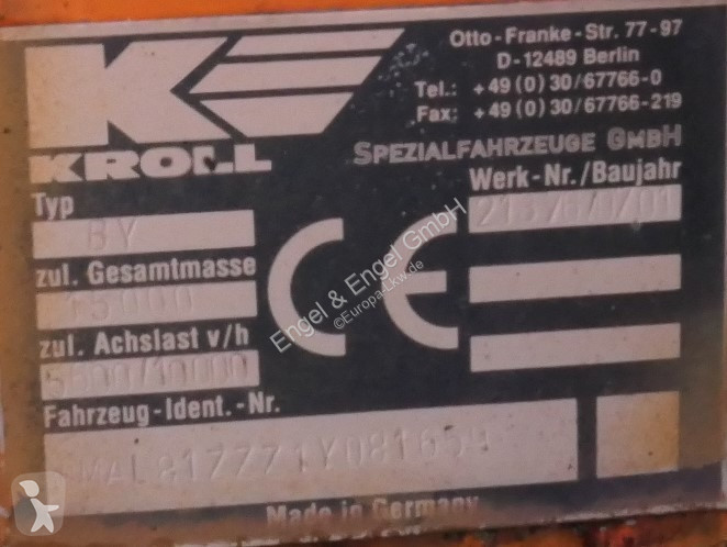 Vägmaskiner MAN LE 1608 KOMMUNAL KROLL BY SFZ -...