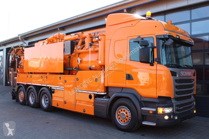 Vägmaskiner Scania 8x4 Kroll 19m³...