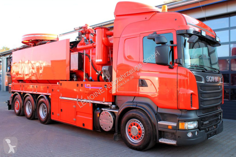 Gemeentevoertuig Scania R560 V8 8x4 Kroll 20m³...