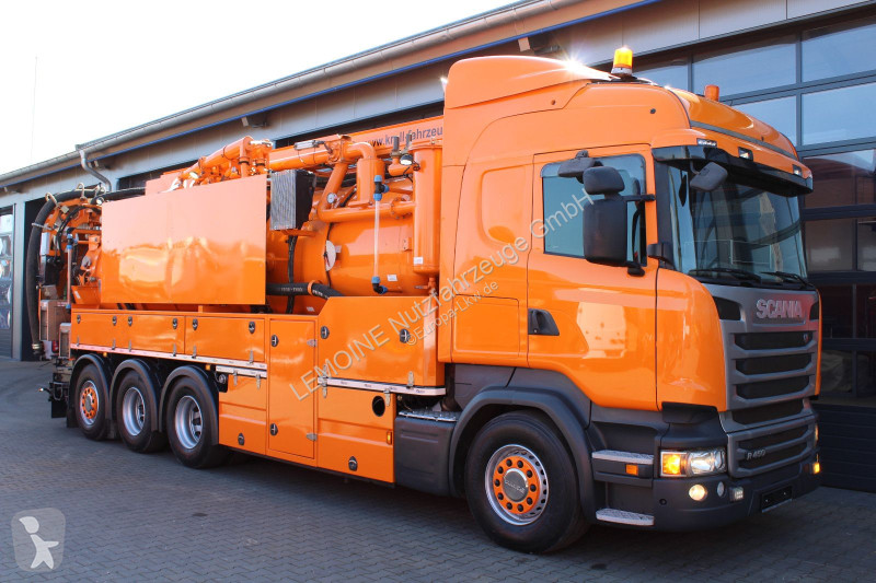 آلة لصيانة الطرق Scania 450 8x4 Kroll 19m³...