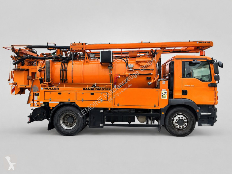 Engin de voirie MAN 18.310 4x2 Müller 8m³...