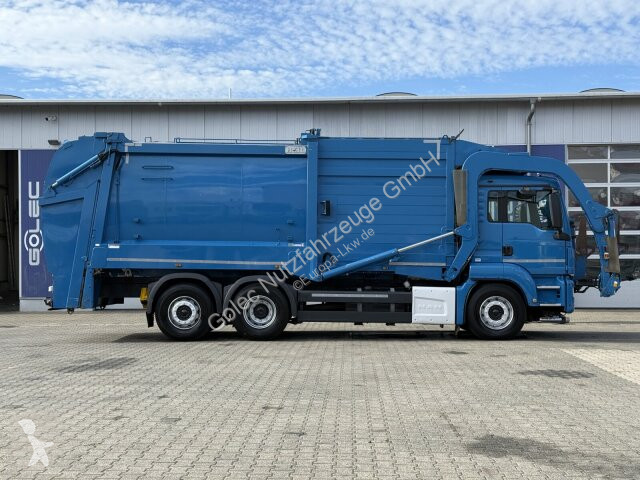 MAN TGS 26.320 6x2-4 Müllwagen Frontlader road...