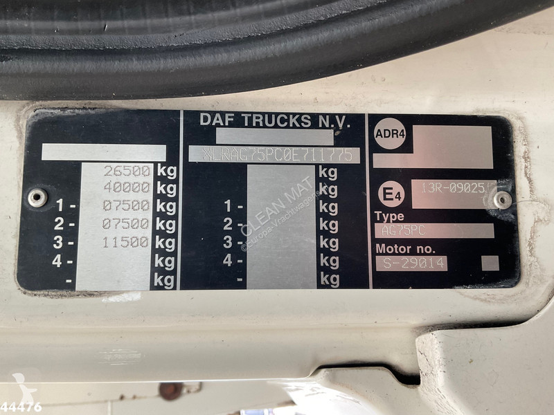 Vägmaskiner DAF FAG CF 250 Euro 3 Geesink 20m³