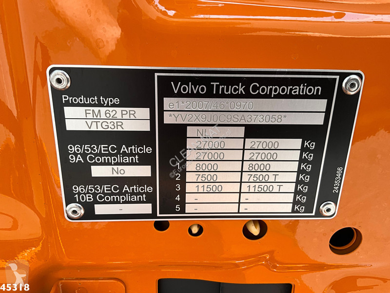 Silniční stroje Volvo 330 Euro 6 Geesink 20m³