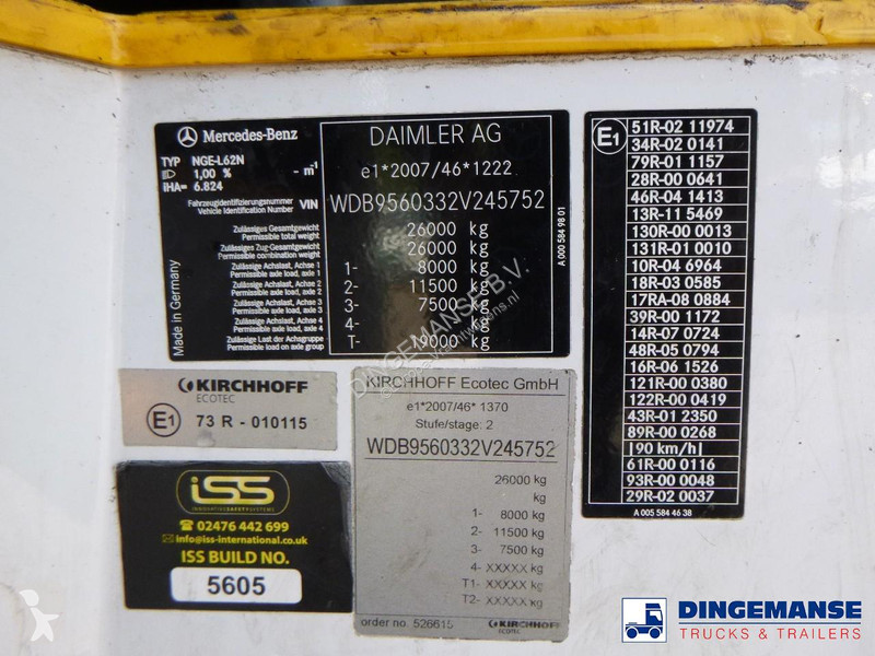 Engin de voirie Mercedes 2630 6x2 RHD Euro 6...