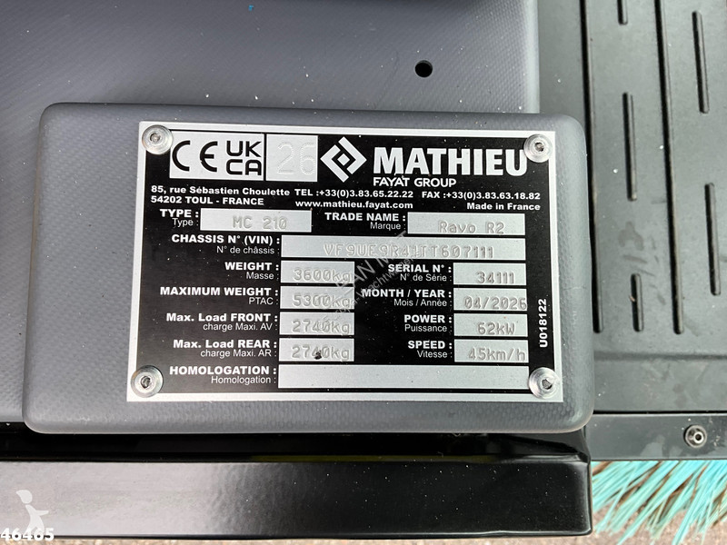 آلة لصيانة الطرق Mathieu MC 210 Flex Euro 6...