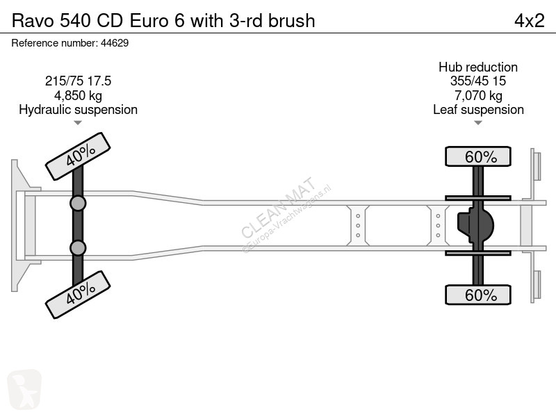 Vägmaskiner Ravo 540 CD Euro 6 with 3-rd brush