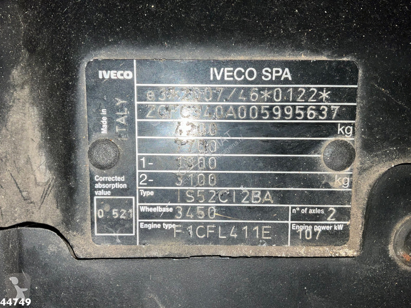 Vägmaskiner Iveco 40C15 Euro 6 Terberg zijlader