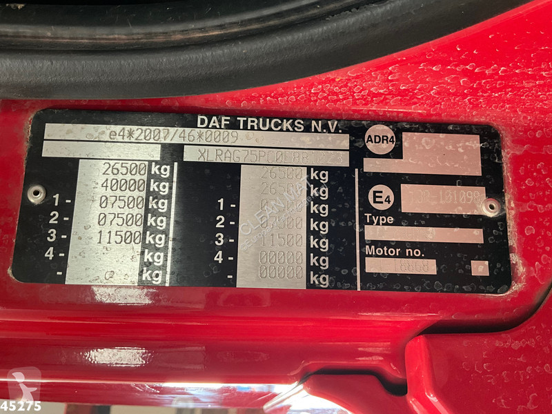 Vägmaskiner DAF FAG CF 250 Euro 5 Geesink 17m³...