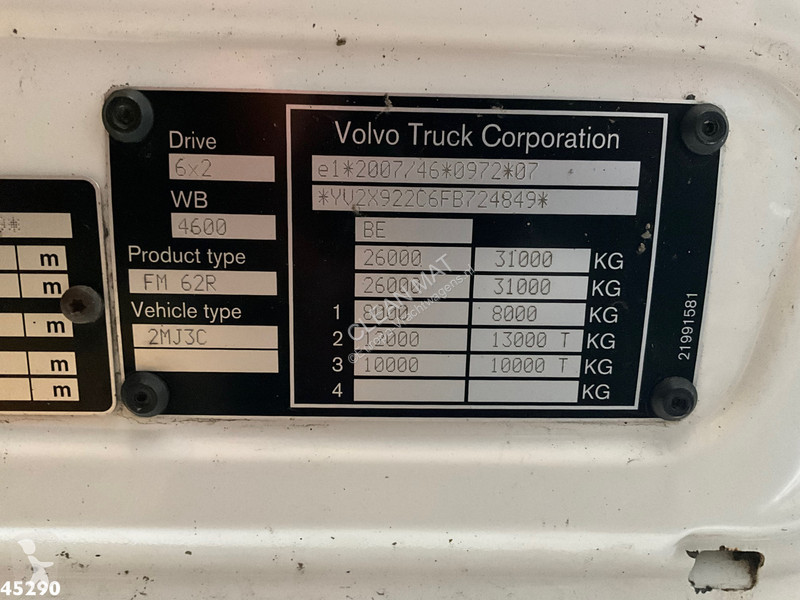Utilaje pentru drumuri Volvo FM 370 Euro 6 VDK...
