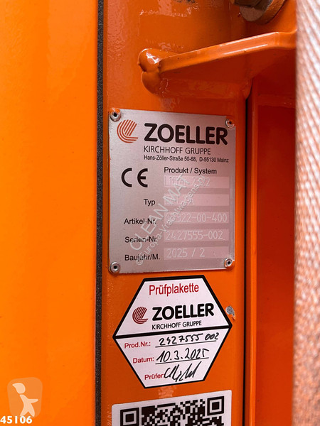 Gemeentevoertuig Mercedes 2533 Euro 6 Zoeller 22m³
