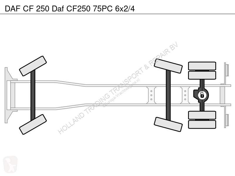 آلة لصيانة الطرق DAF CF 250 Daf CF250 75PC 6x2/4