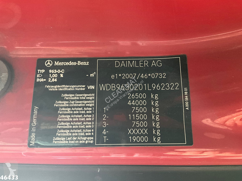 آلة لصيانة الطرق Mercedes 2532 Euro 6 Geesink 22m³