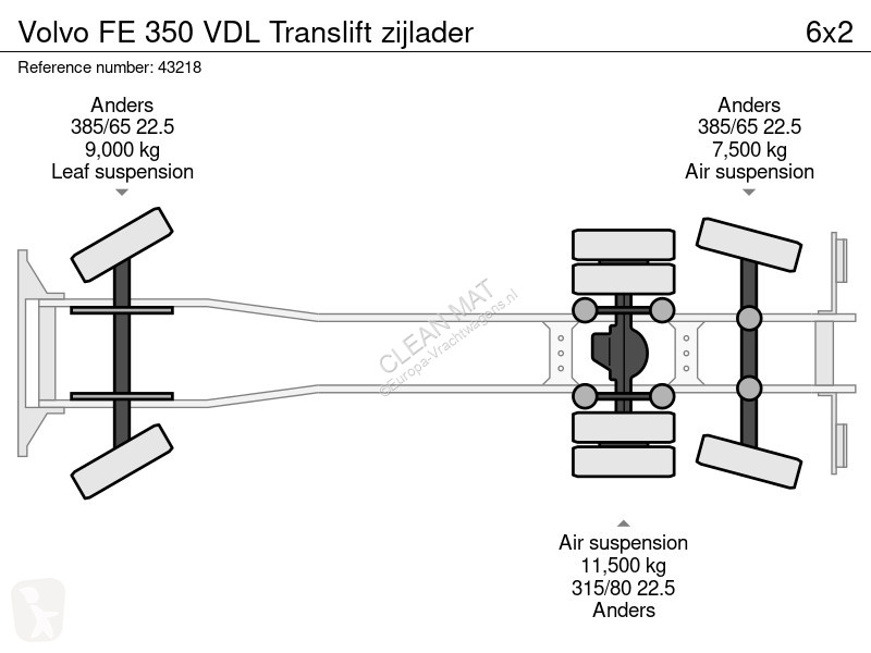 Utilaje pentru drumuri Volvo 350 VDL Translift...
