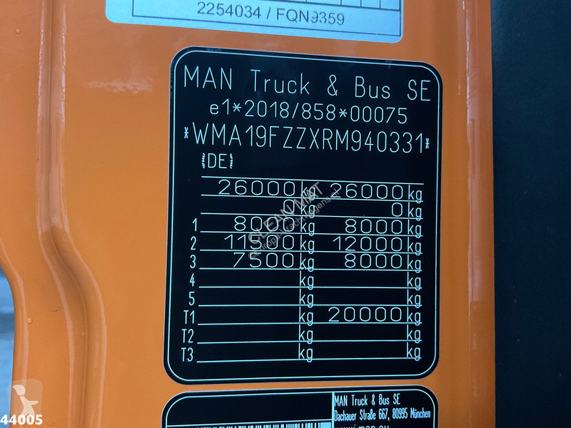 Vägmaskiner MAN 26.330 Zoeller 23m³