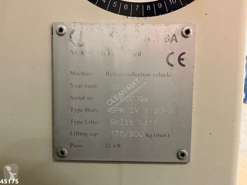Silniční stroje DAF FAG  330 Euro 6 Geesink 20m³