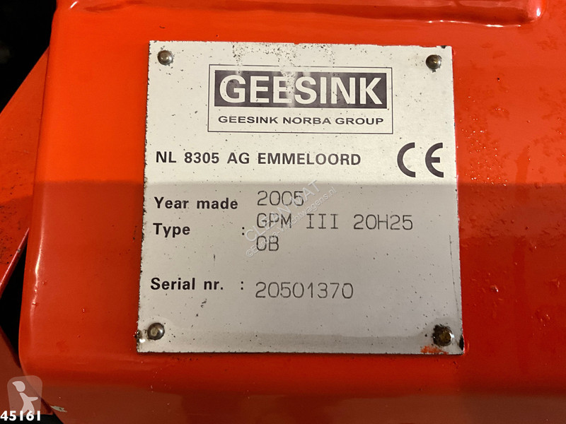 Vägmaskiner DAF FAG CF 250 Geesink 20m³