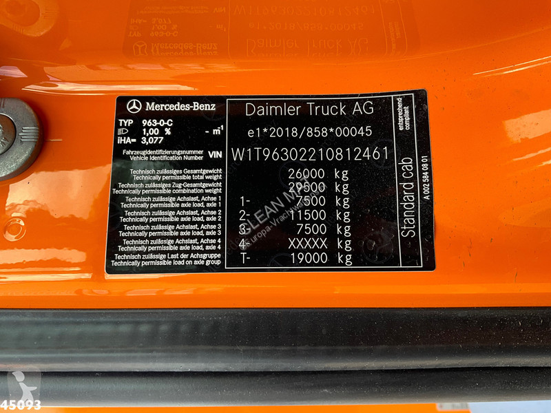 Silniční stroje Mercedes 2533 Euro 6 Zoeller 22m³