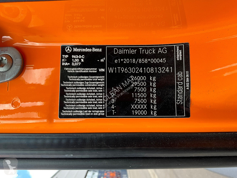 Gemeentevoertuig Mercedes 2533 Euro 6 Zoeller 22m³