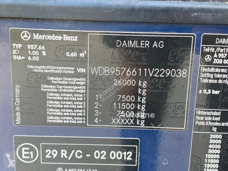 Silniční stroje Mercedes 2629 śmieciarka NTM 21 M3