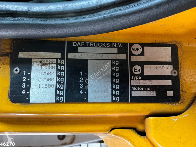آلة لصيانة الطرق DAF FAG CF 310 Euro 5 Geesink...