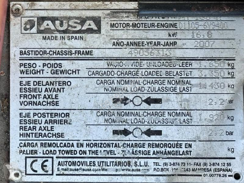 شاحنة Ausa  M150M 4x4 Mini camion benne (NET DE...