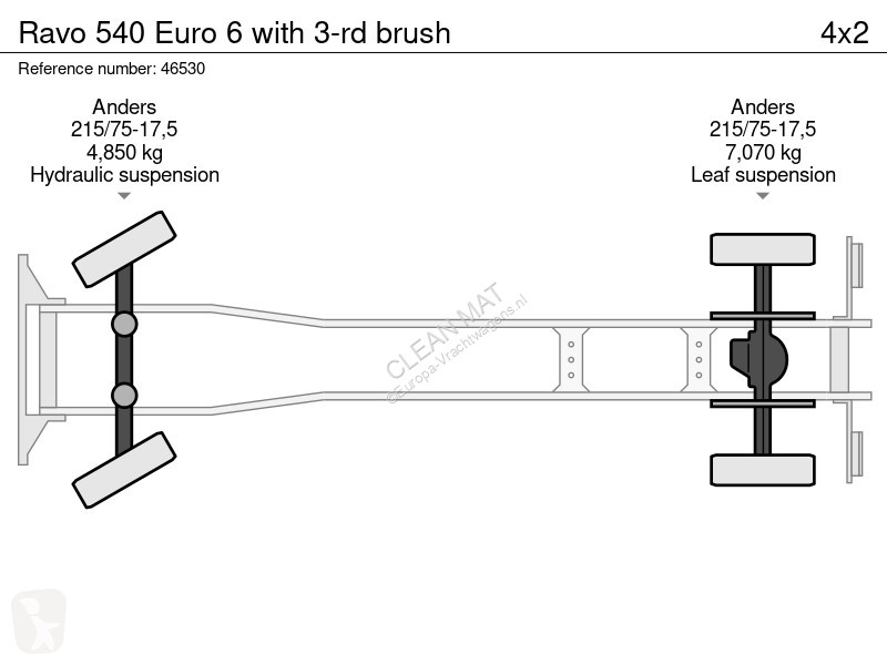 آلة لصيانة الطرق Ravo 540 Euro 6 with 3-rd brush