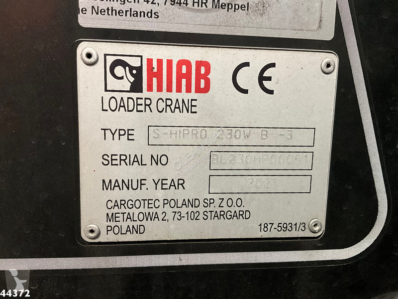 آلة لصيانة الطرق DAF FAN  340 Hiab 23 Tonmeter...