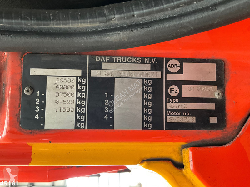 Vägmaskiner DAF FAG CF 250 Geesink 20m³