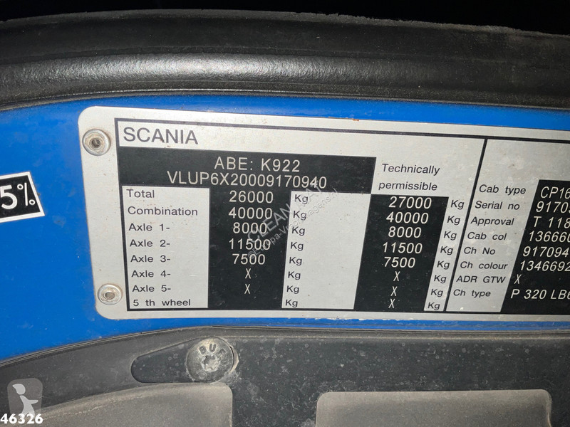 آلة لصيانة الطرق Scania 320 Zoeller 22m³