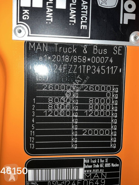 آلة لصيانة الطرق MAN 26.330 Euro 6 VDK 23m³ +...