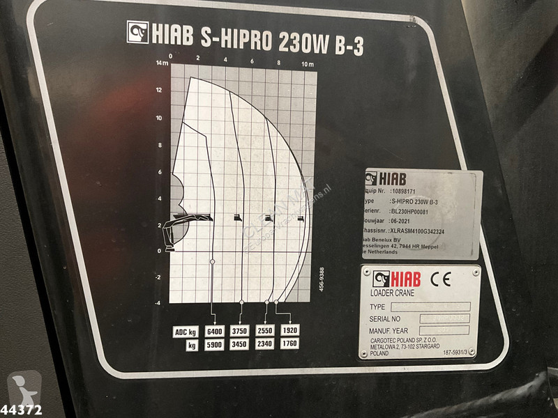 آلة لصيانة الطرق DAF FAN  340 Hiab 23 Tonmeter...