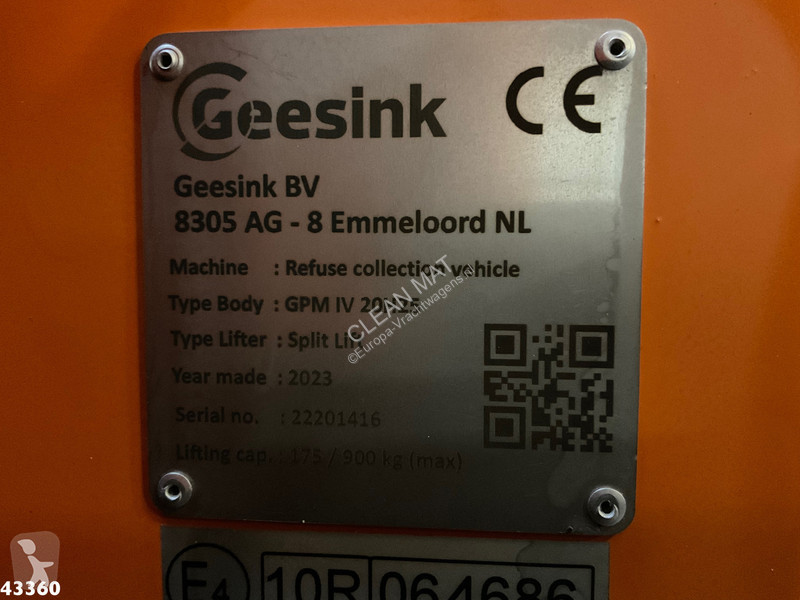 Silniční stroje DAF G XD 300 Geesink 20m³