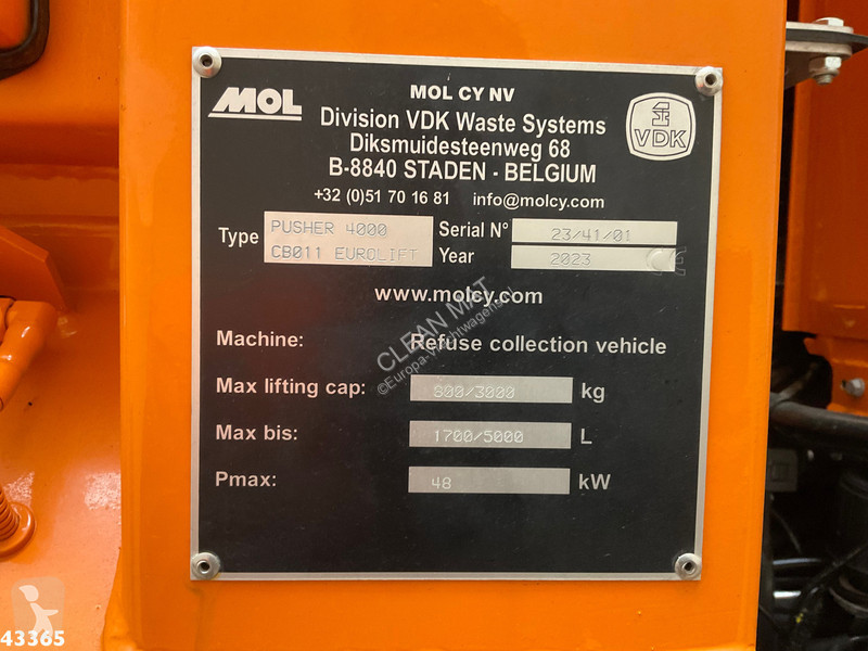 Silniční stroje DAF FAN  340 VDK 23m³ AE...