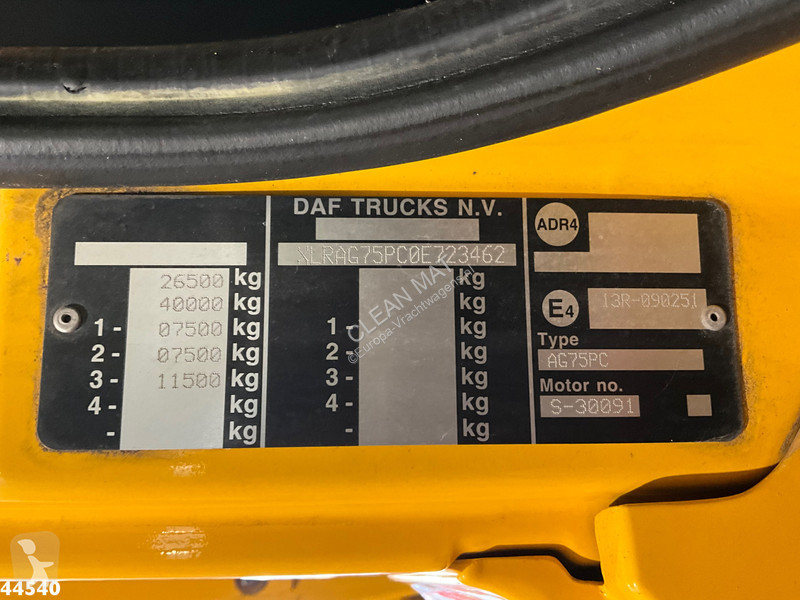 Vägmaskiner DAF FAG CF 250 Euro 3 Geesink 20m³