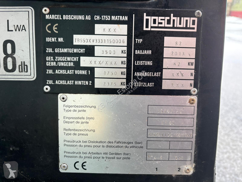 آلة لصيانة الطرق Boschung S 2 AC / CAMERA