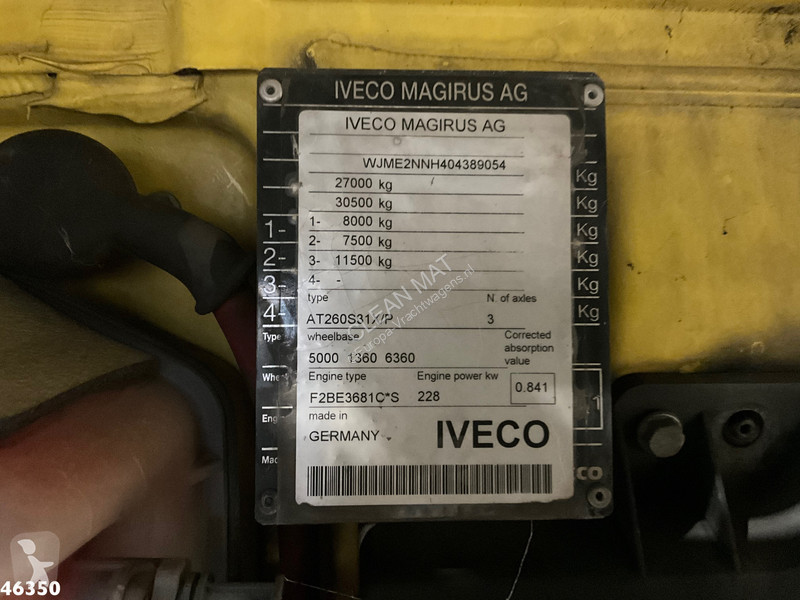 آلة لصيانة الطرق Iveco AT260S31 Zoeller 21m³