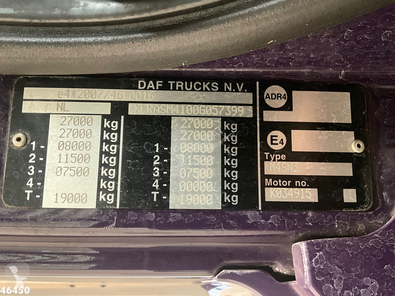 آلة لصيانة الطرق DAF FAN  290 Geesink 18m³ Just...