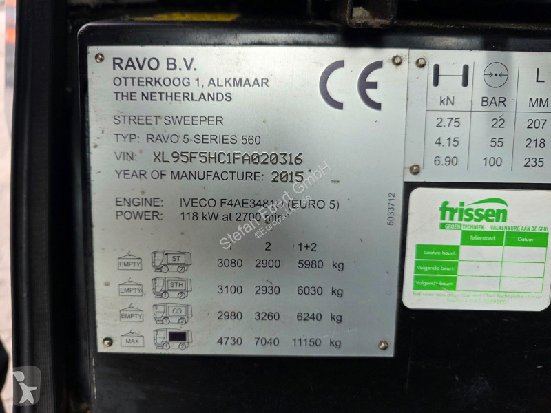 Silniční stroje  RAVO 560 Klima Kamera Navigation
